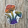 Rainbow Mushroom Vinyl Sticker