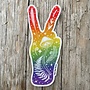 Nature Peace Rainbow Vinyl Sticker