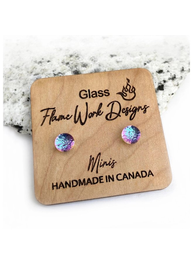 Mini Glass Earrings- Bumbleberry Pie