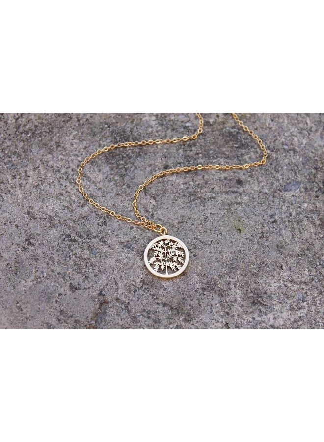 Gold Tree Necklace