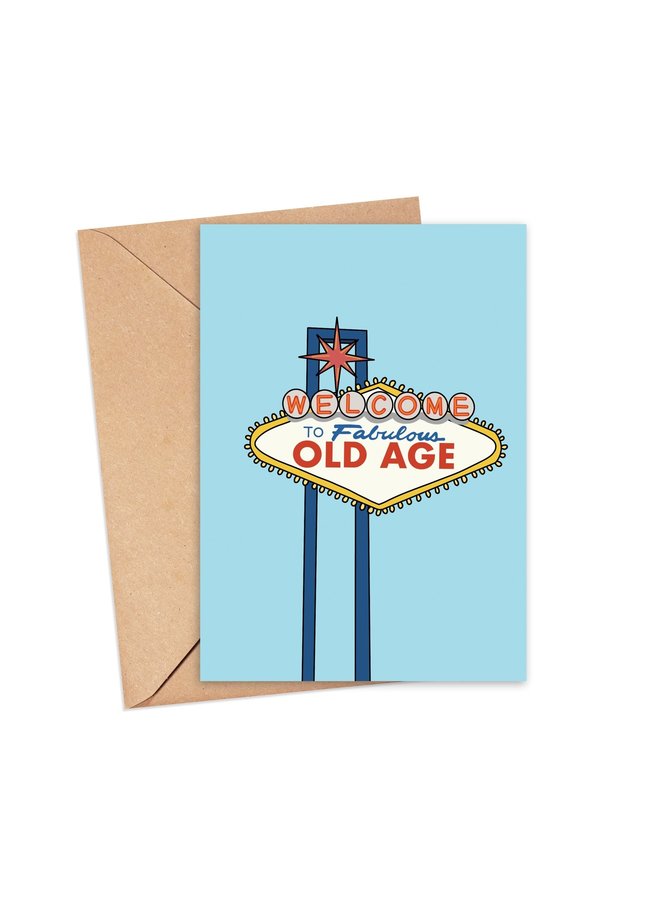 Fabulous Old Age Birthday Card