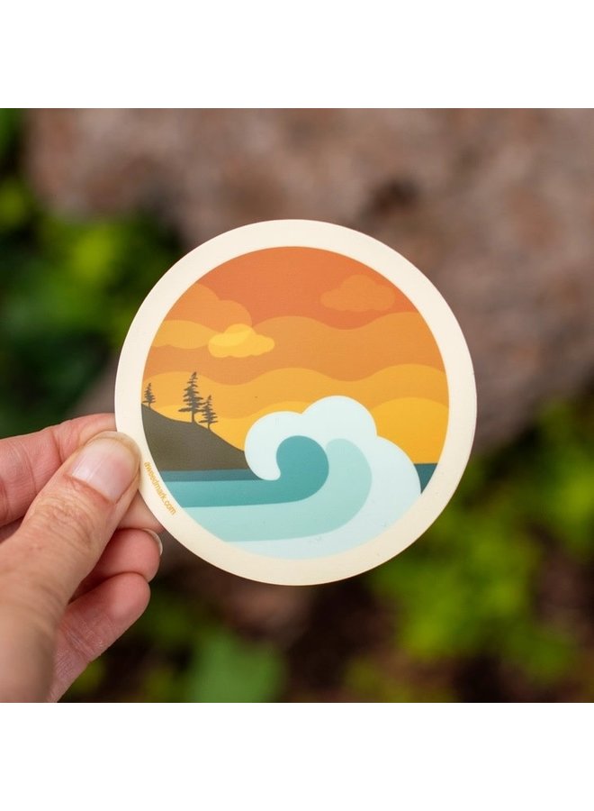Wave Surf Sticker