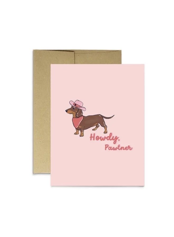 Howdy Pawtner Card