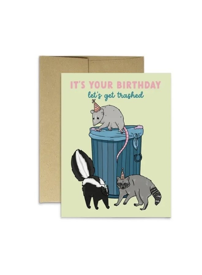Trashed Birthday Card