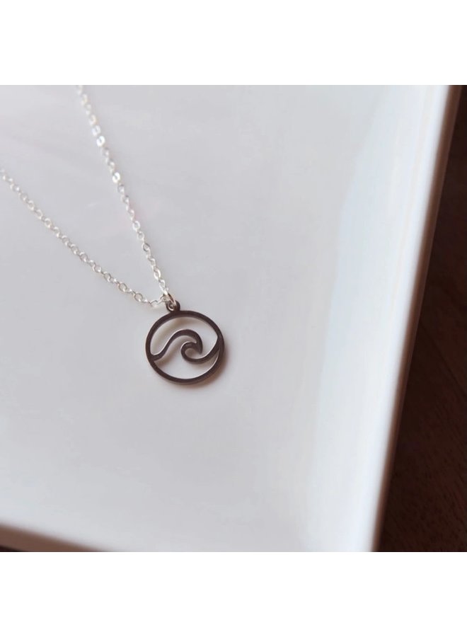 Silver Wave Necklace