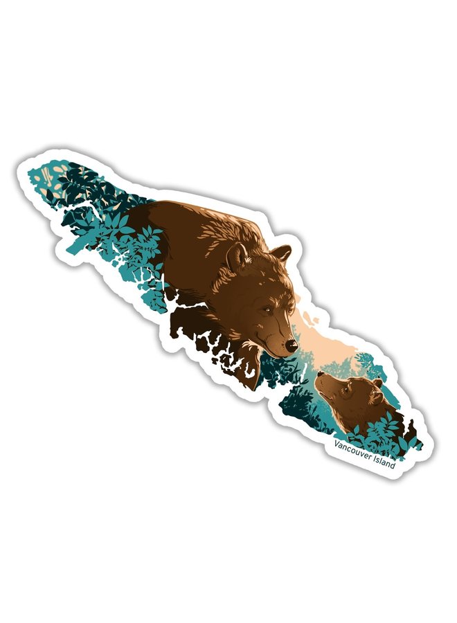 Vancouver Island Bear 3" Sticker