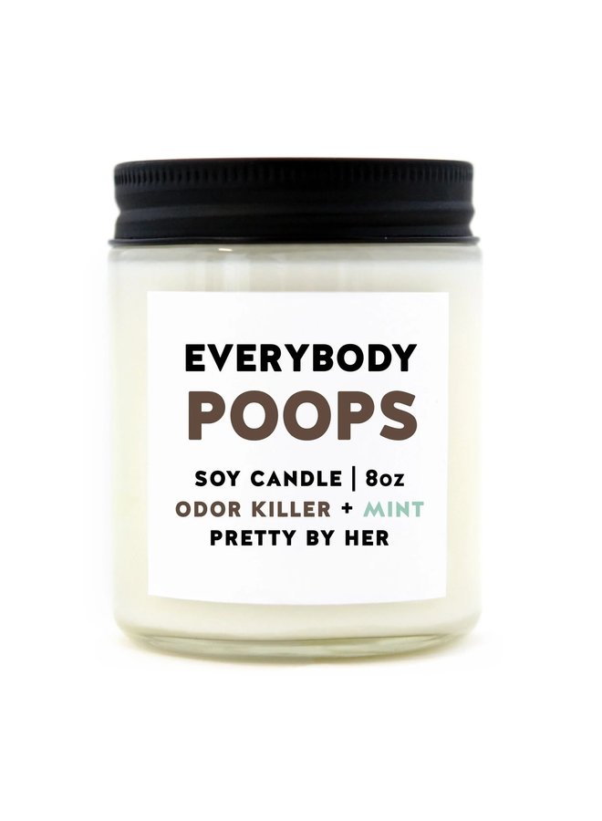 Everyone Poops Candle