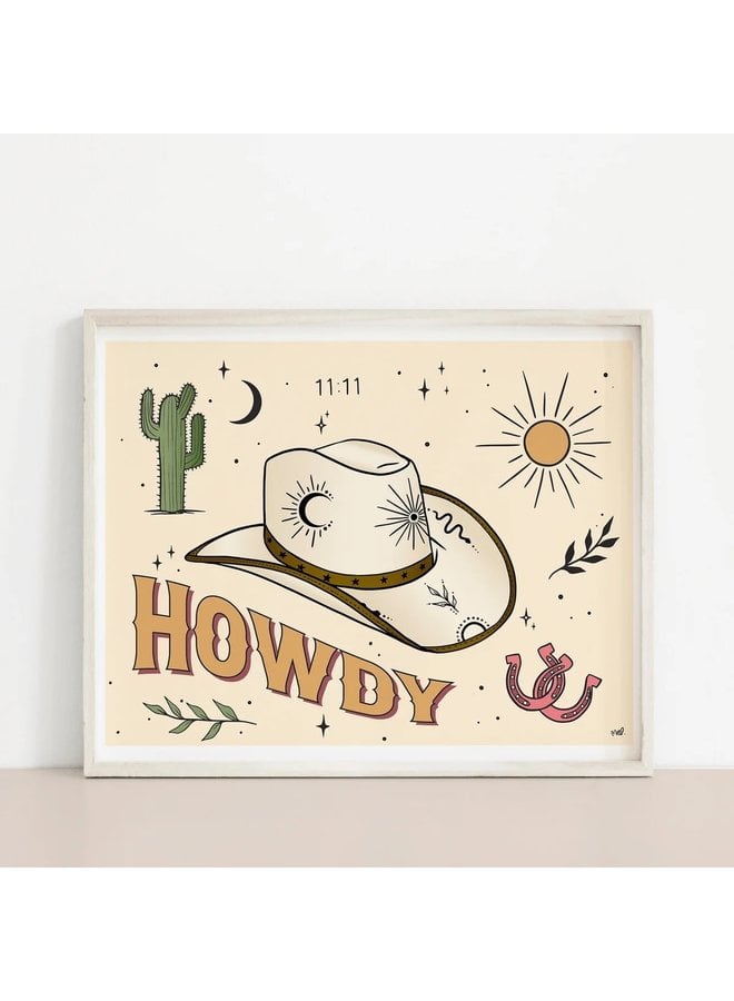 Howdy Art Print