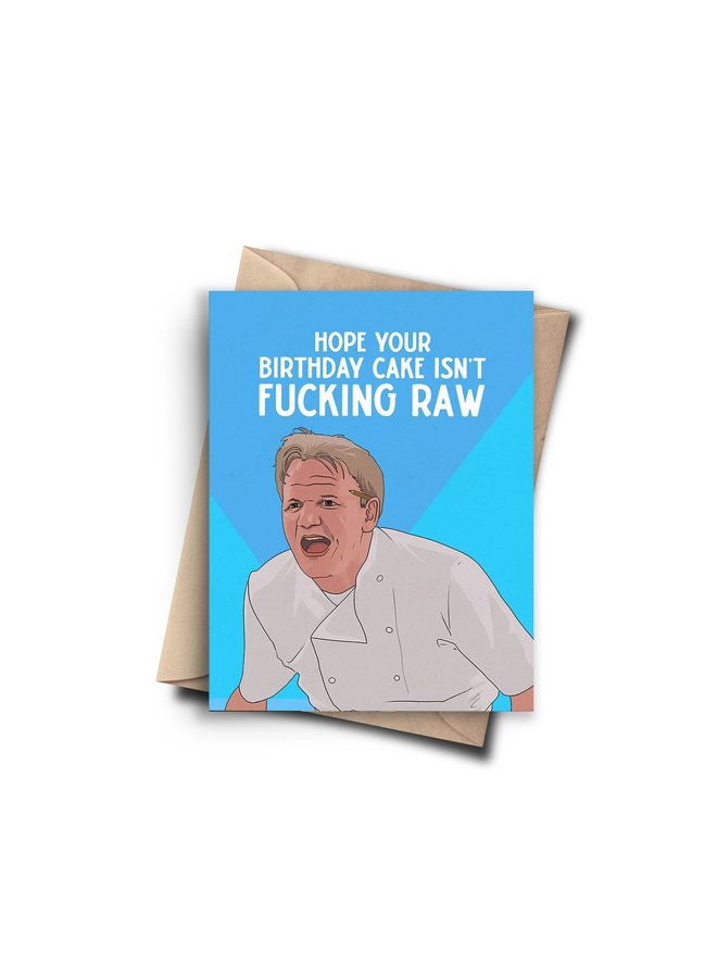 Fucking Raw Birthday Day Card