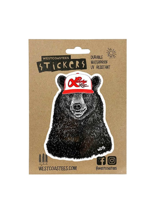 Lucky Bear Sticker