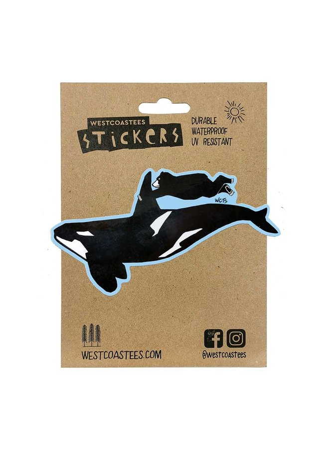 Orca Ride Sticker