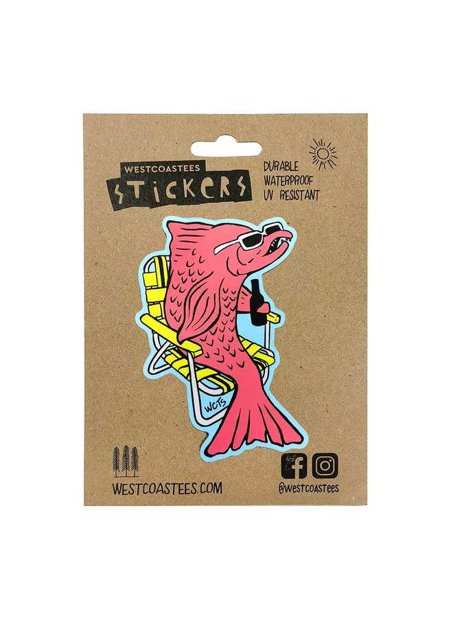 Ella the Salmon Sticker