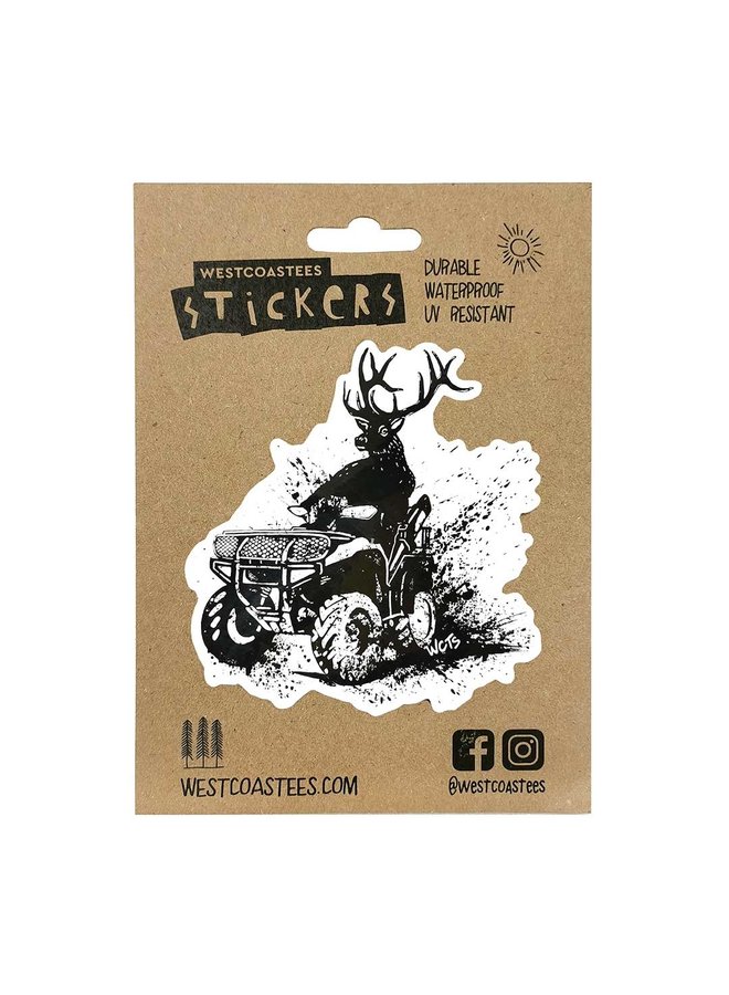 Elk Rider Sticker