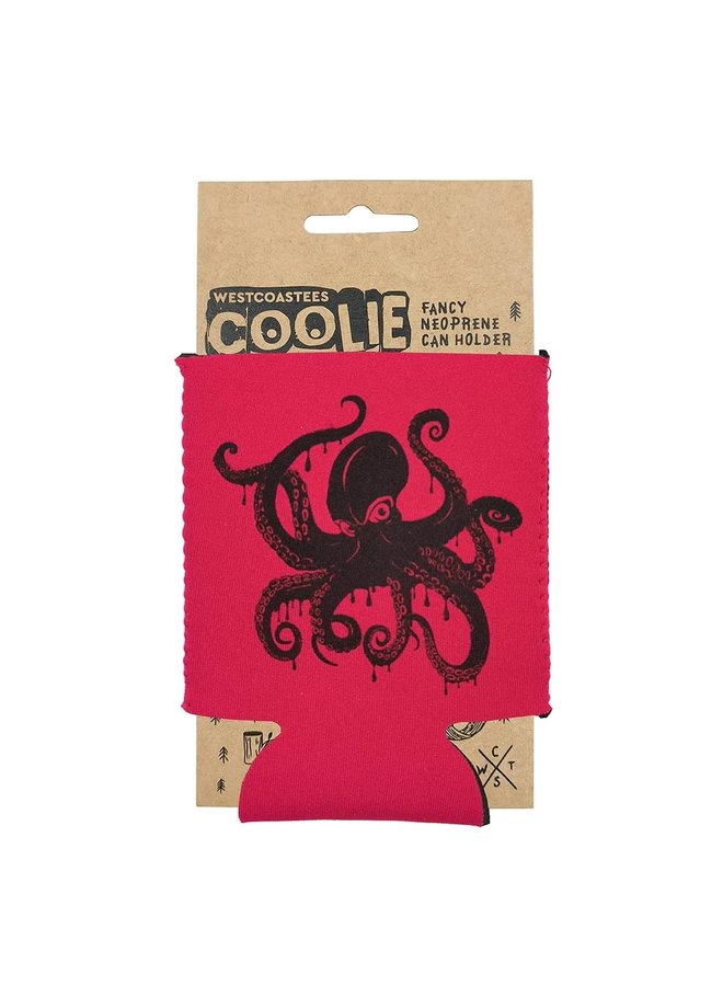 Giant Pacific Octopus Red Drink Coolie