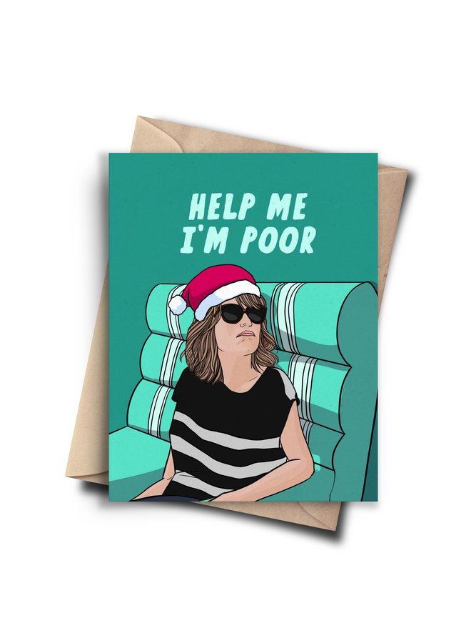 Help Me I'm Poor Christmas Card