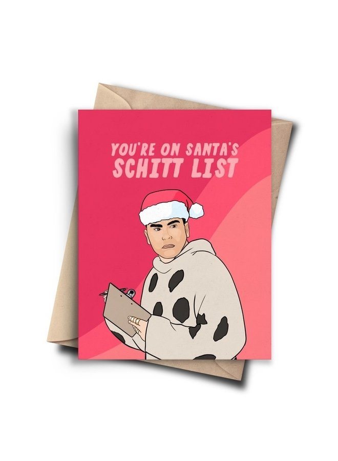 Schitt List Christmas Card