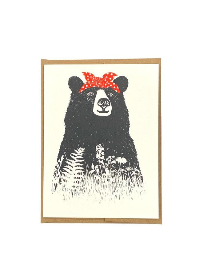 Bandana Bear Card