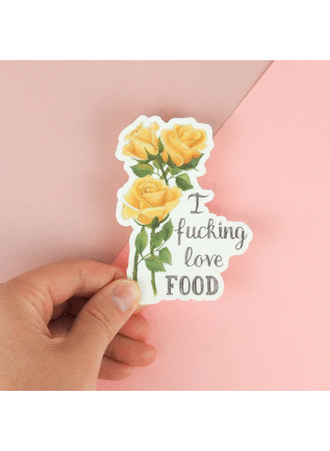 I Fucking Love Food Sticker