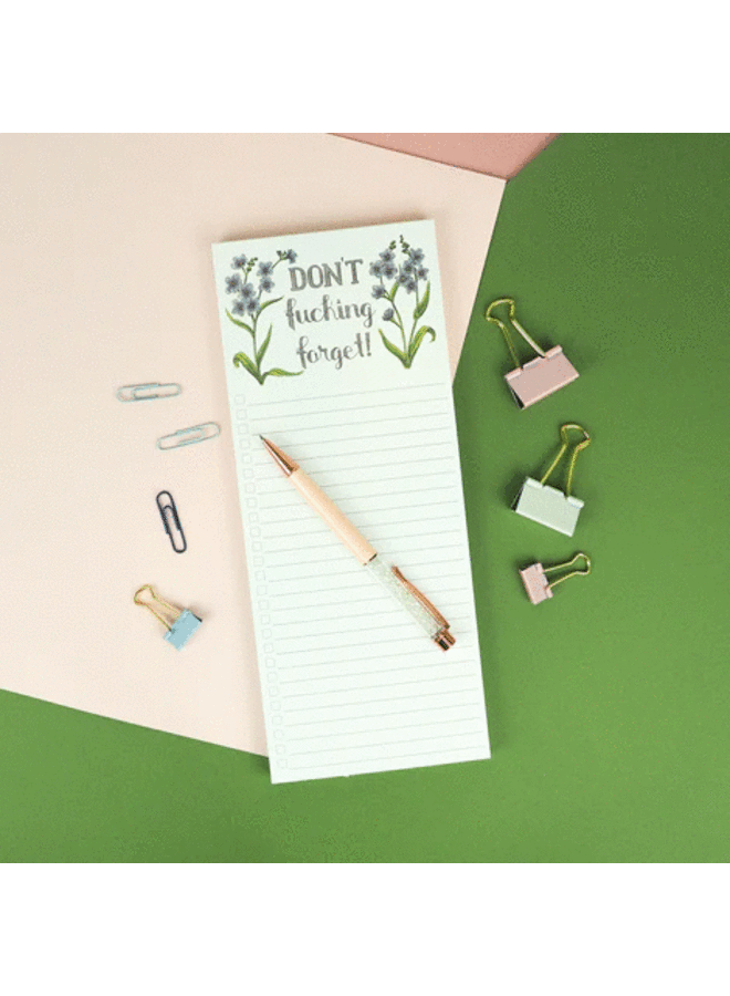 Don't Fucking Forget Notepad