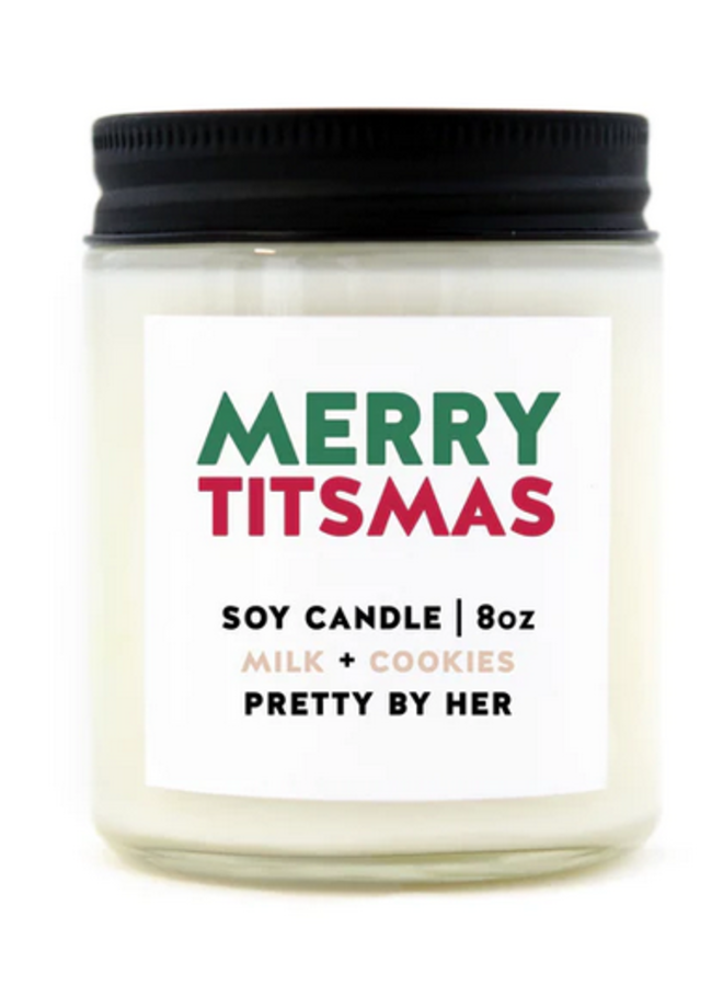 Merry Titmas Candle