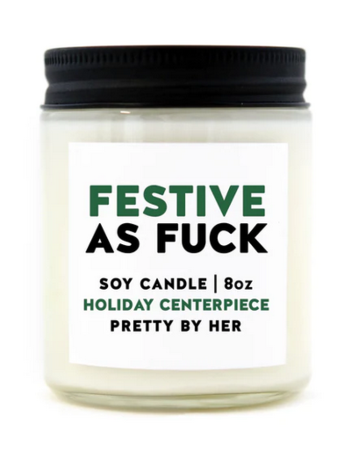 Festive as Fuck Candle