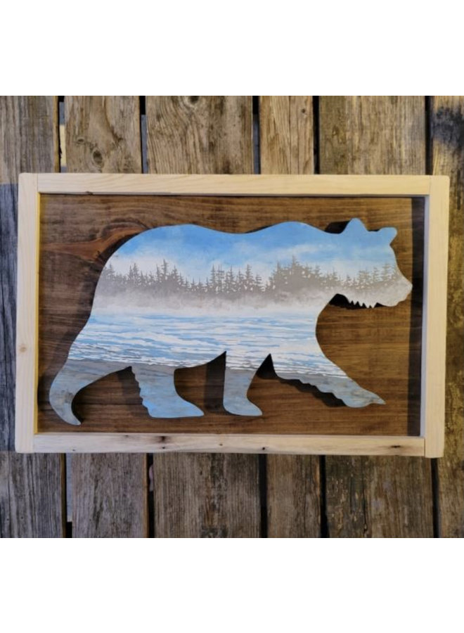 Rolling Waves Bear Wall Art