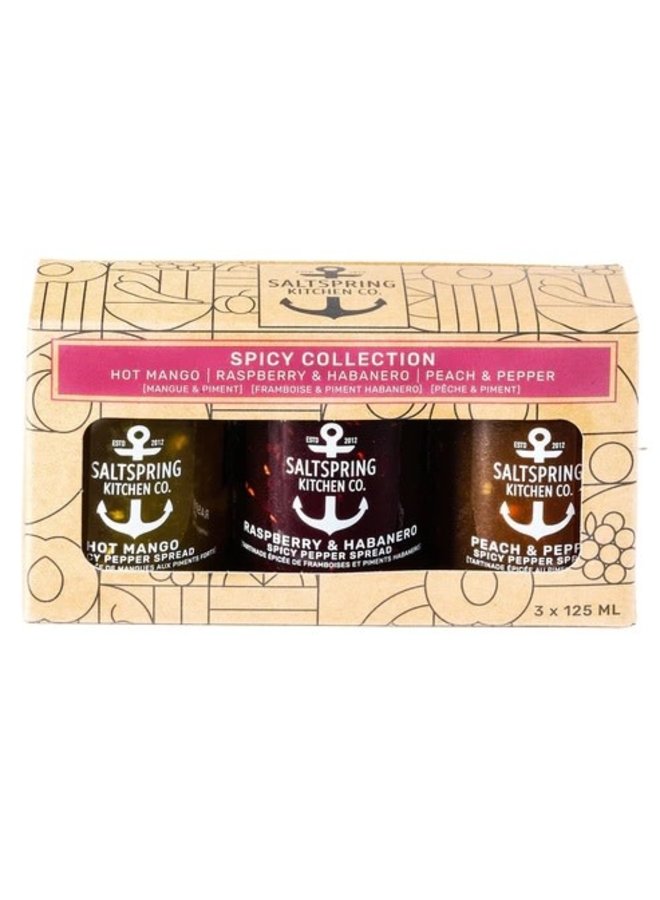 Spicy Trio Collection Gift Box 3 - 125 mL Jars