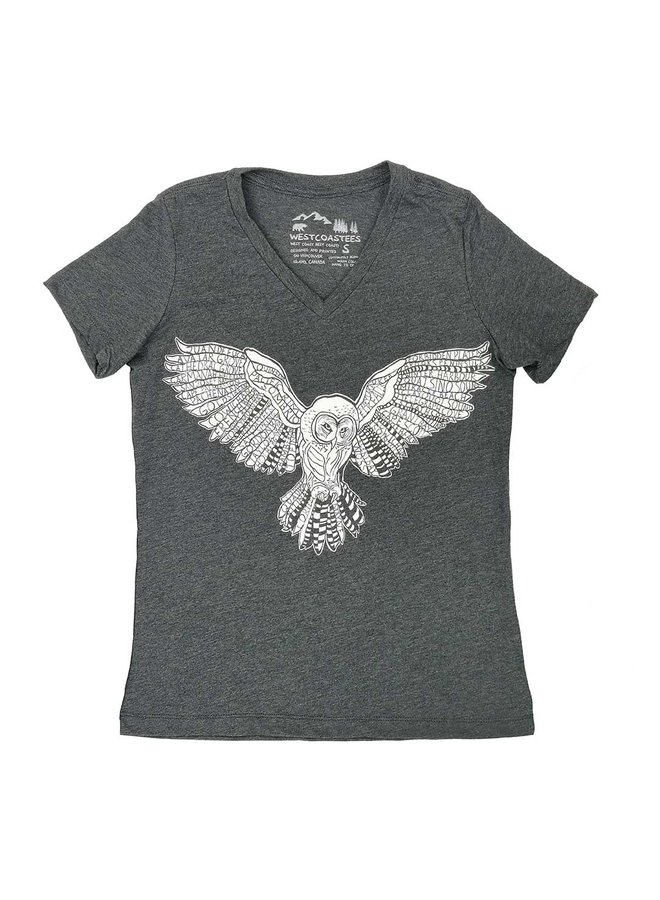 Owl Places V-neck T-shirt
