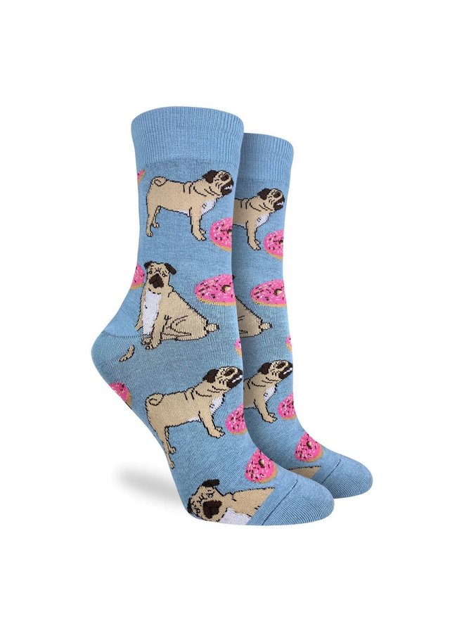 Women's Pugs and Donuts Socks