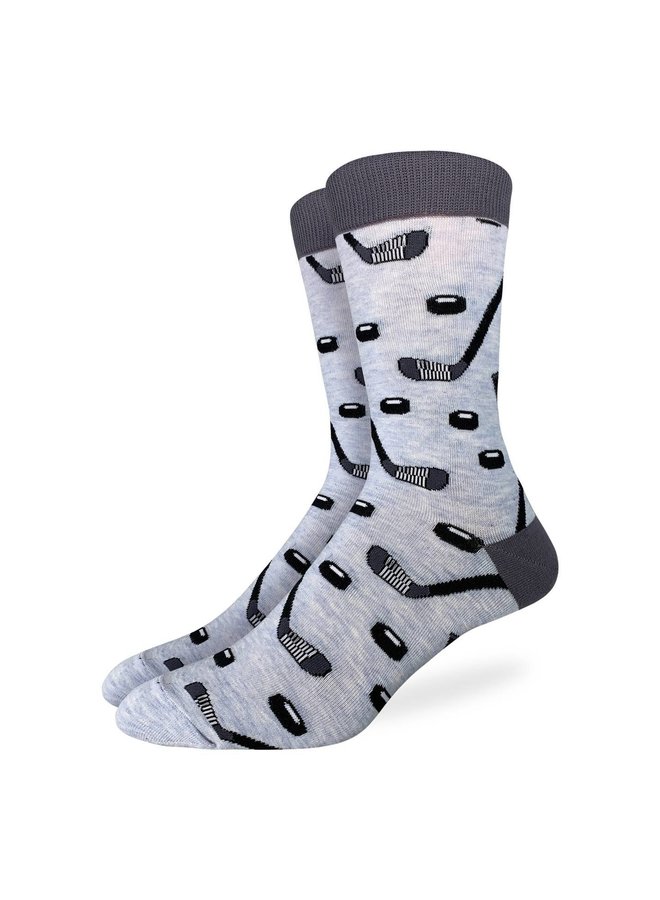 Men's Hockey Sticks and Pucks Socks