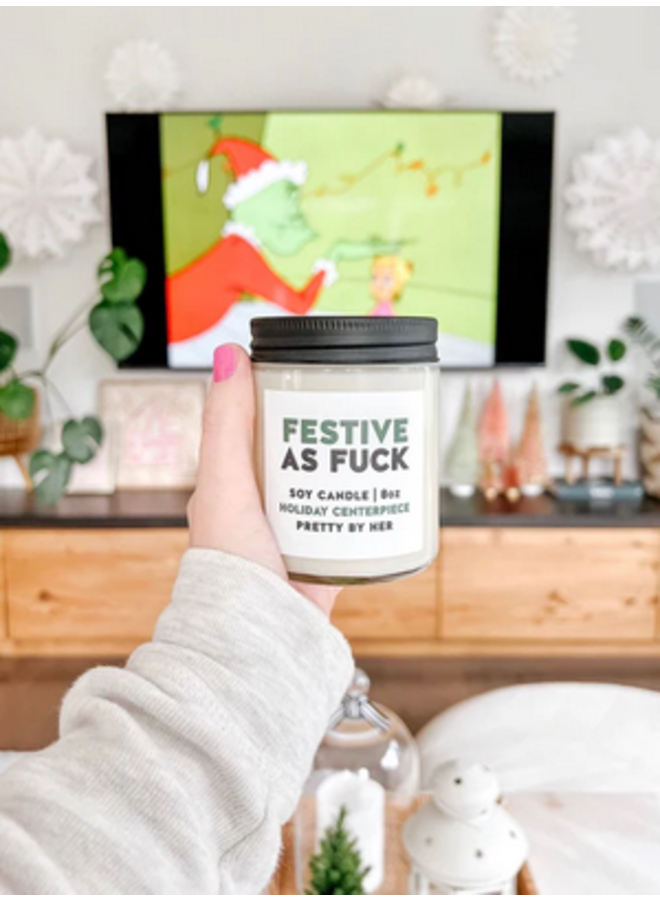 Festive as Fuck Candle