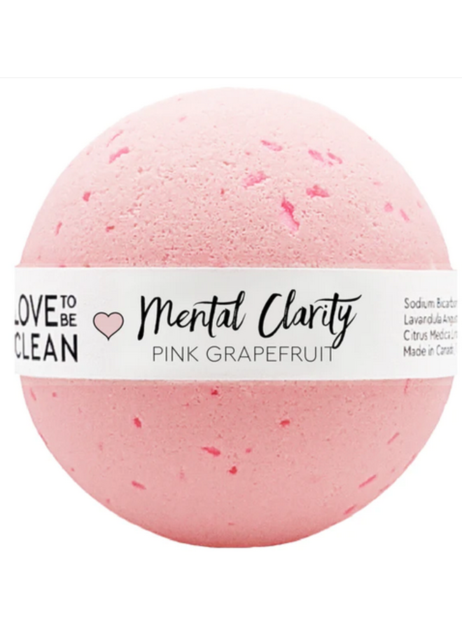 Mental Clarity (Pink Grapefruit) Bath Bomb