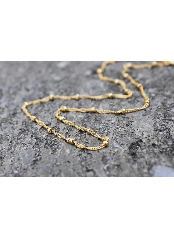 Satellite Ball Chain Layering Necklace