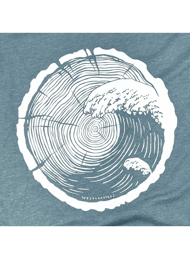 Tree Wave V-Neck Tee