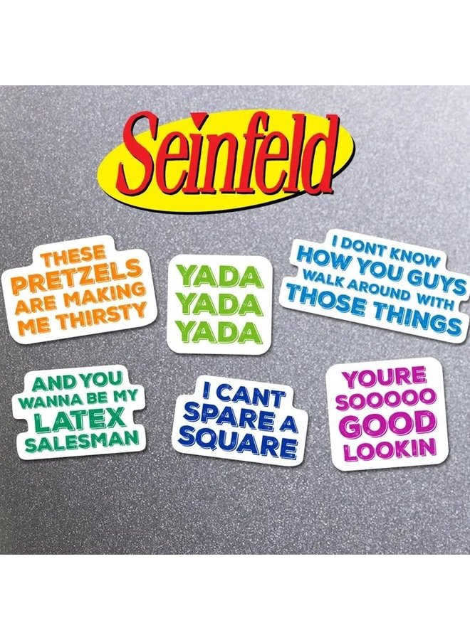 Seinfeld quotes Die Cut Magnets 6 Pack - SET 1