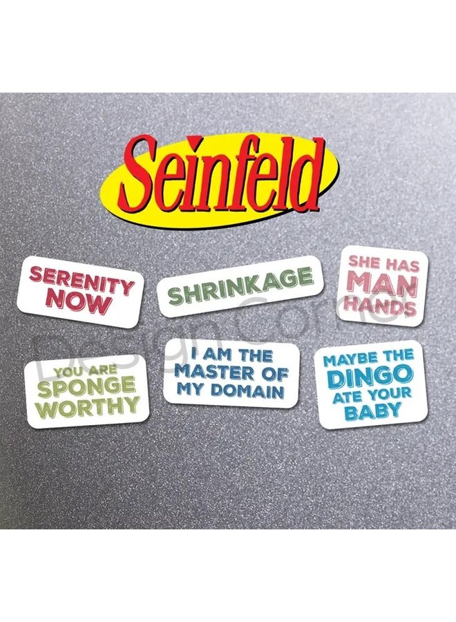 Seinfeld quotes Die Cut Magnets 6 Pack - SET 2