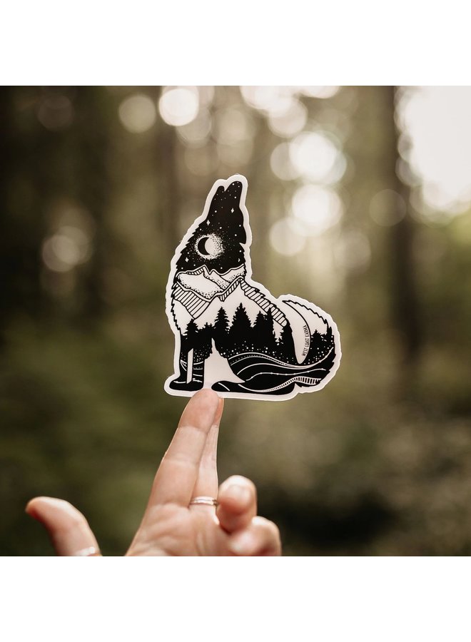 Nature Wolf Sticker