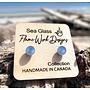 Sea Glass Studs- Rain