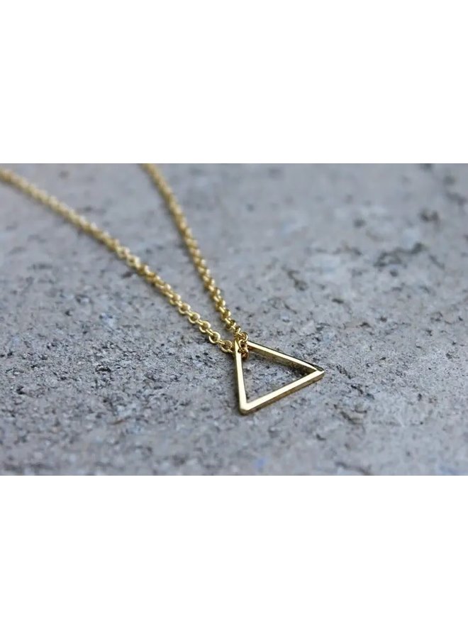 Gold Little Triangle Necklace