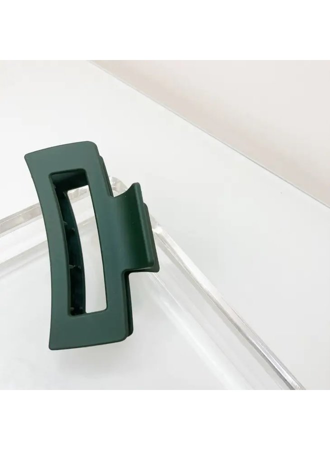 Medium Claw Clip Forest Green
