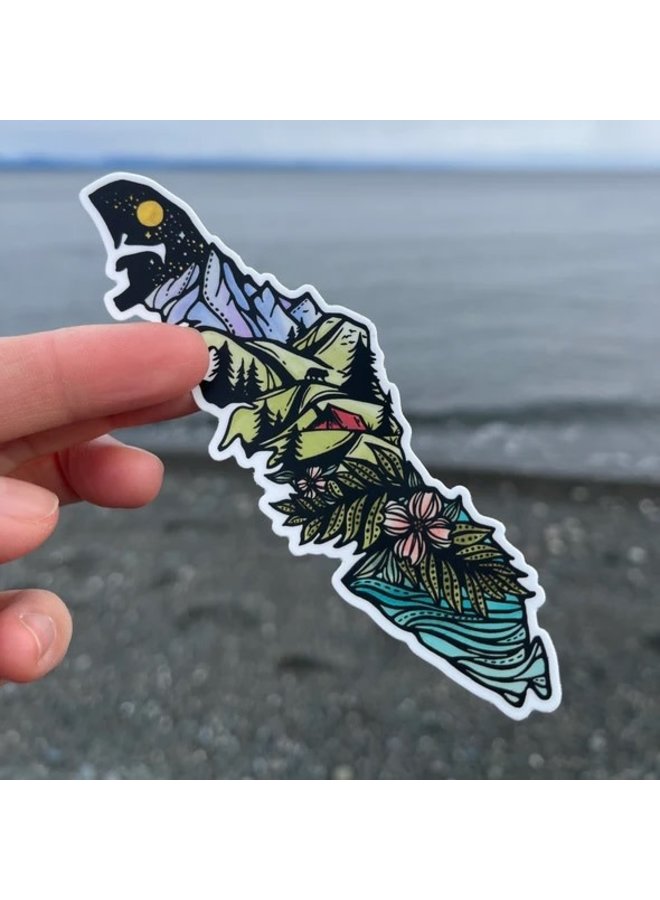 Wild Isle Small Sticker