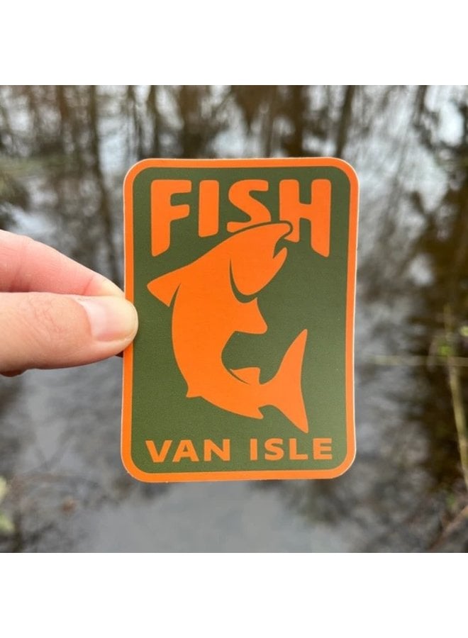 Fish Van Isle Sticker