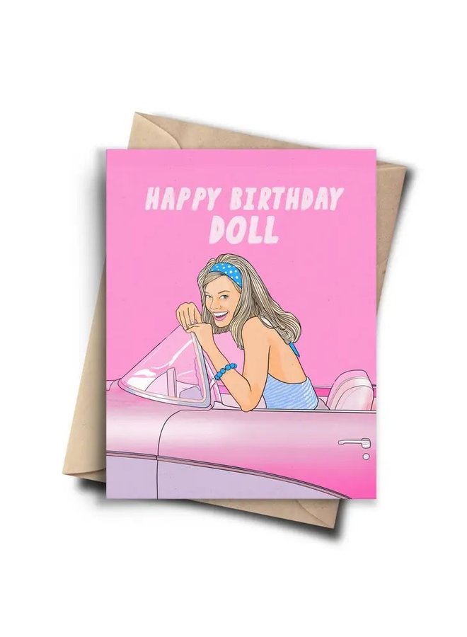 Happy Birthday Doll Card
