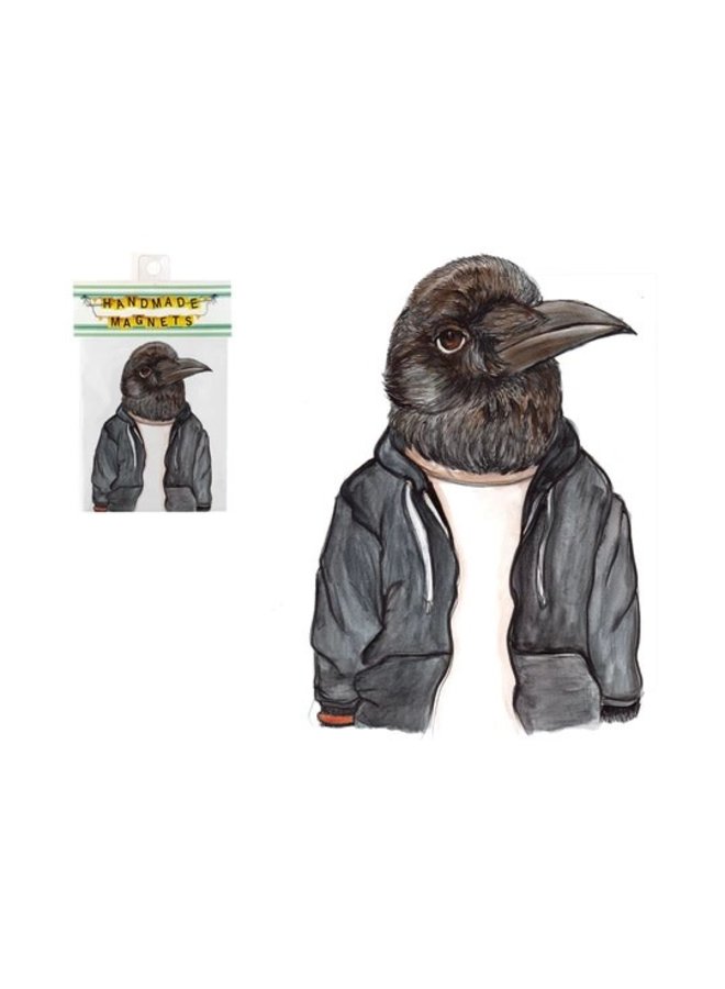 East Van Crow Magnet