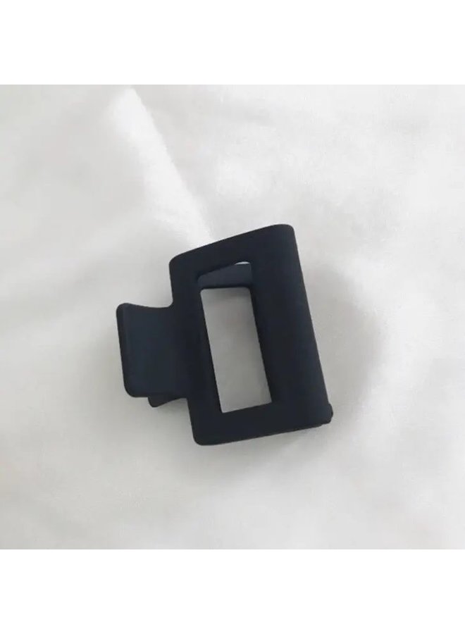 Black Matte Block Claw Clip