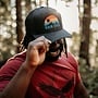 Van Isle Sunrise Trucker Hat (Black)