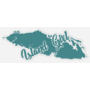 Teal Island Girl Decal