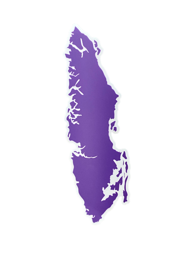 Purple Vancouver Island Decal