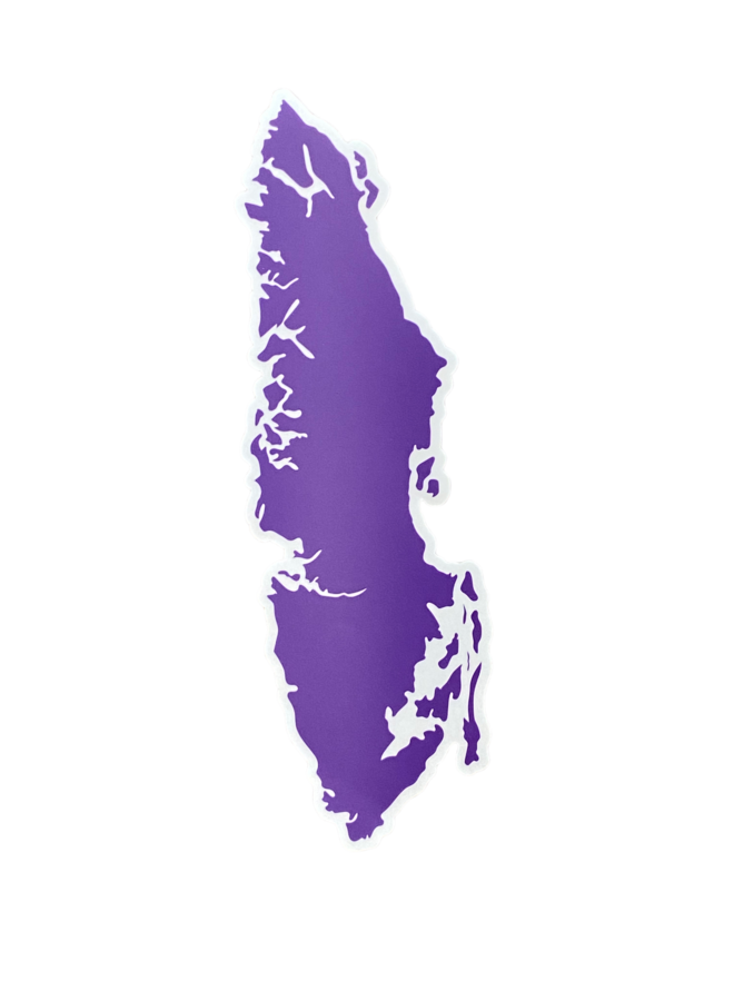 Purple Vancouver Island Decal