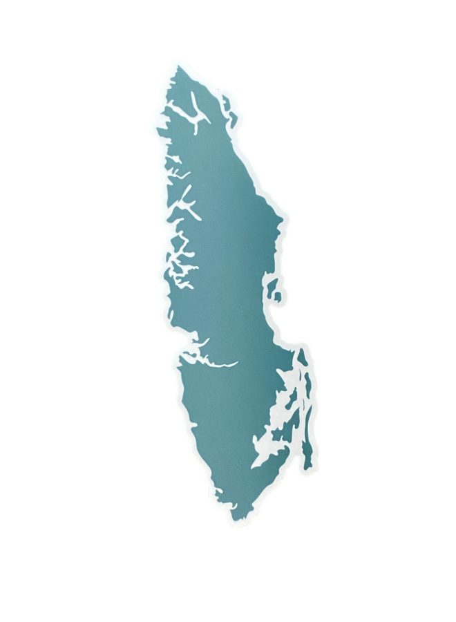 Teal Vancouver Island Decal